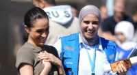 Meghan Markle twins with Angelina Jolie! Duchess channels Hollywood humanitarian with similar outfits and body language during visit to Jordan