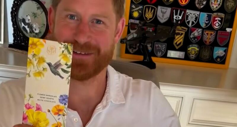 Meghan shares video of her surprising Harry with As Ever chocolate bar
