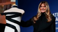 Melania reveals secret message sewn into her iconic black and white inaugural ball dress