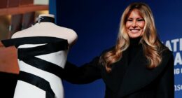 Melania reveals secret message sewn into her iconic black and white inaugural ball dress