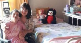 Jacqueline Schmidt Aravena, pictured with her sister at their Melbourne home.