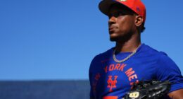 Mets’ Jorge Polanco working on footwork – and ready to do the splits – as he transitions to 1B
