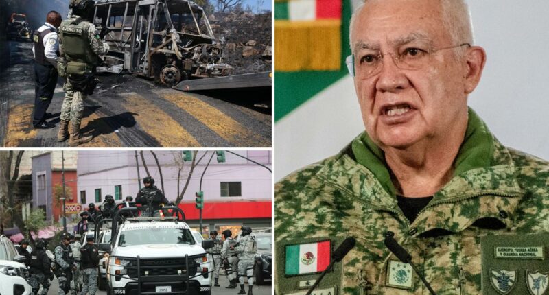 Mexico's top defense official sobs, announces 25 national guard members killed in Jalisco