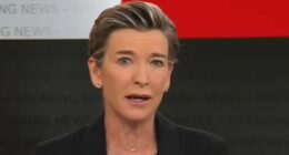 Moment CNN anchor is interrupted live on air in Abu Dhabi by blaring alarms as Iran launches counter strike