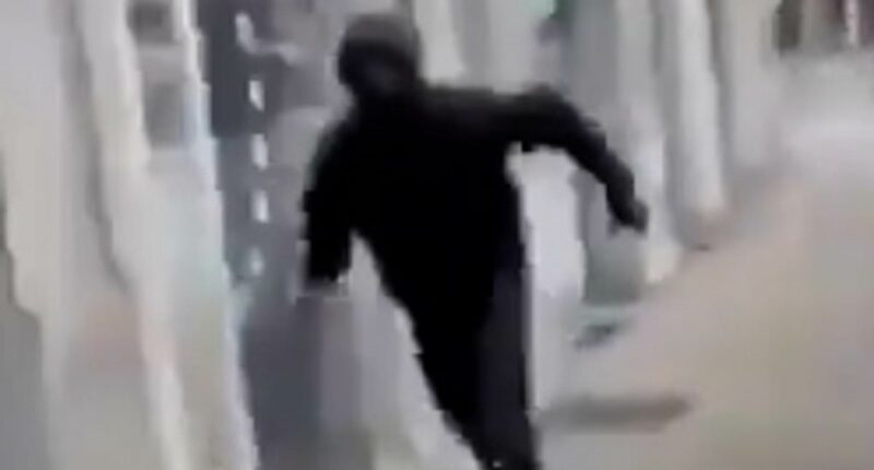 Moment yob hurls grenade into French beauty salon to injure six