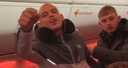 Moments before huge row on flight from Turkey to Manchester on camera