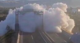 Multiple dead after truck EXPLODES and road is swallowed by gas cloud