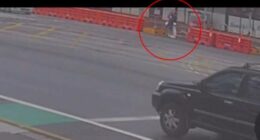 A mother and daughter are recovering after they were allegedly run down by a stolen car while on a pedestrian crossing on the Gold Coast.