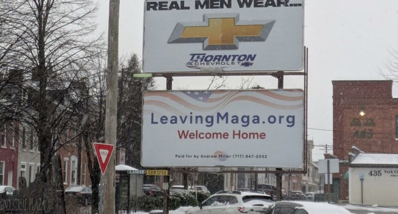 Mysterious 'Leaving MAGA' billboards pop up around battleground Pennsylvania