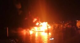 Mystery blast burns boats and forces restaurant to evacuate