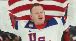 NHL team slammed for 'comical PR campaign' as players are asked to name favorite females... after captain Brady Tkachuk laughed at Trump joke