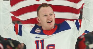 NHL team slammed for 'comical PR campaign' as players are asked to name favorite females... after captain Brady Tkachuk laughed at Trump joke