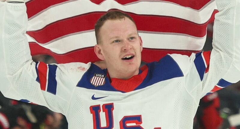NHL team slammed for 'comical PR campaign' as players are asked to name favorite females... after captain Brady Tkachuk laughed at Trump joke