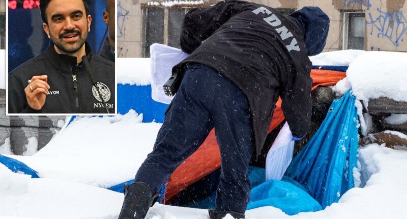 NYC won't tear down homeless encampments during historic blizzard, Mamdani says