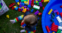 A picture of an unidentified child at a childcare centre.