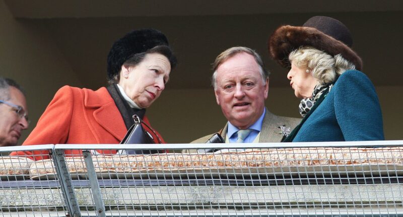 No royal rivalry here! Queen Camilla and Princess Anne were once in competition for Andrew Parker-Bowles - now aged 86 he's still 'joined at the hip' with his ex-wife AND a loyal friend to her sister-in-law