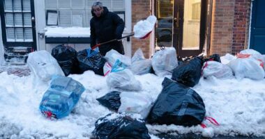 Northeast US scrambles to clear piles of snow as new storm descends on the region