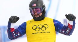 Olympic champion Nick Baumgartner prepares to defend mixed team snowboard cross medal against 'kids'