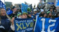 One million Seahawks fans line Seattle streets for Super Bowl parade