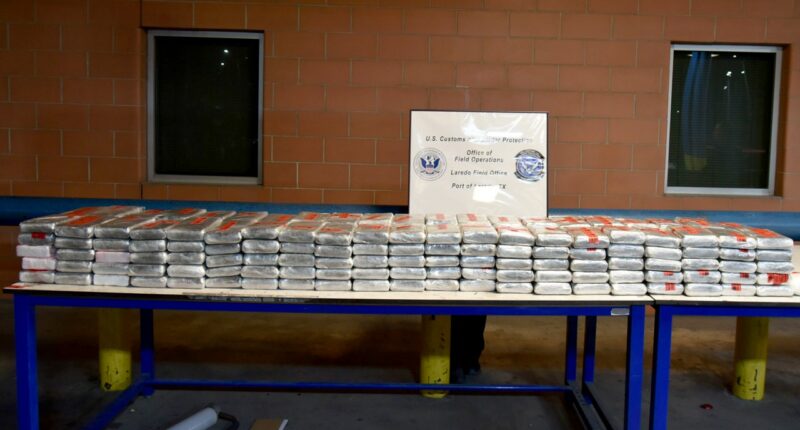 Over 190,000 'lethal' doses of cocaine seized in Valentine's Day week bust at southern border