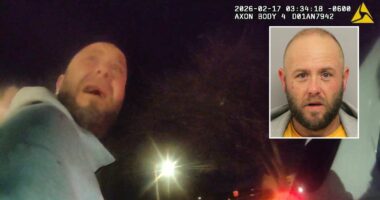 'Over her not going out with him': Man threatened his ex-girlfriend and broke into her home, then 'froze' as officers caught him 'climbing out of the bedroom window,' police say