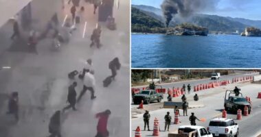 Panicked passengers flee at Guadalajara airport as Mexican cartel violence erupts over killing of Jalisco New Generation leader