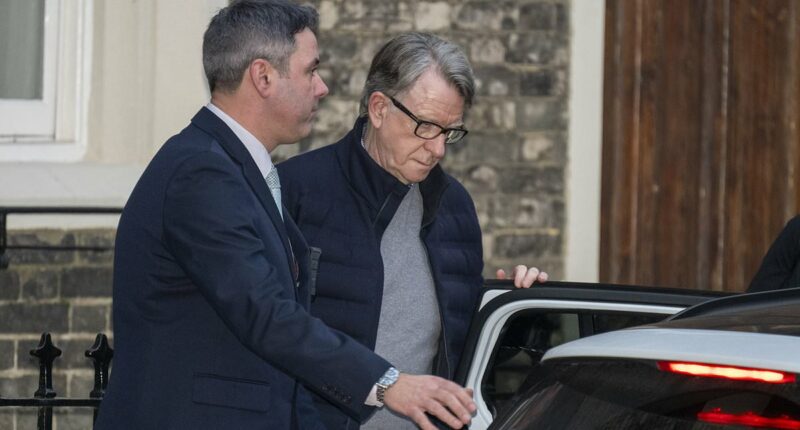Peter Mandelson is arrested by police amid investigation