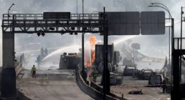 Photos capture devastation after Chile truck explosion kills at least 4, damages at least 50 vehicles