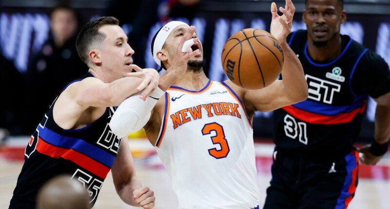 Pistons rout Knicks, 118-80, as Josh Hart (ankle) joins growing injury list