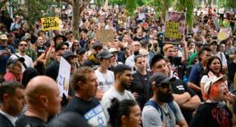 Police chief slams 'offensive, unacceptable' protest chants