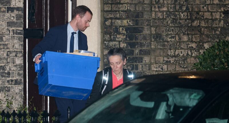 Police remove boxes of material from Mandelson's homes