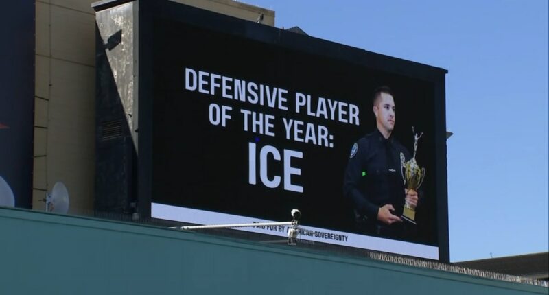 Pro-ICE billboard pops up in San Francisco, California ahead of Super Bowl 60