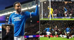 RANGERS 4 HEARTS 2: Danny Rohl's men move to within TWO points of Hearts at the top of the table after a rollercoaster contest at Ibrox