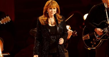 Reba McEntire's first ever Grammy Awards performance leaves viewers in tears as she delivers an emotional tribute to late stepson Brandon Blackstock during In Memoriam segment