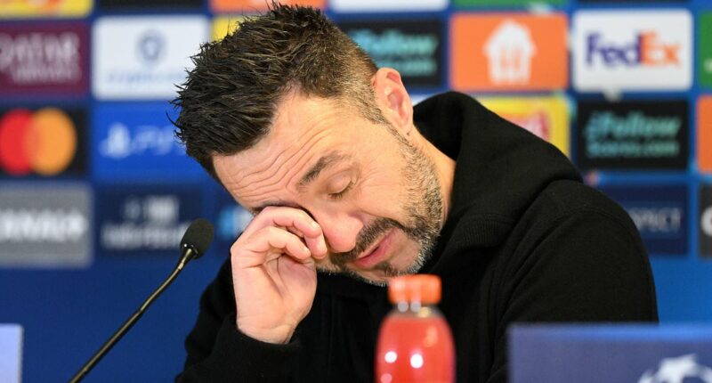 Roberto De Zerbi LEAVES Marseille: Man United target departs Ligue 1 side 'devastated at the attitude of his players' - and puts Premier League clubs on alert