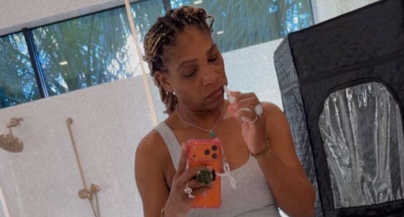 Serena Williams displays her body transformation in underwear and a tank top after sparking backlash for using weight loss drugs