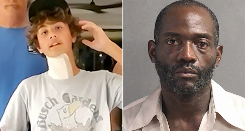 Sex offender charged with slashing 13-year-old's neck on Daytona Beach Boardwalk in random attack