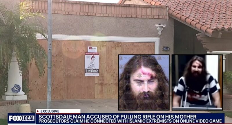 Son who plays video games 60 hours a week becomes 'fed up' with mom during fight about 'entitlement' to the house so he pulls assault rifle on her: DA