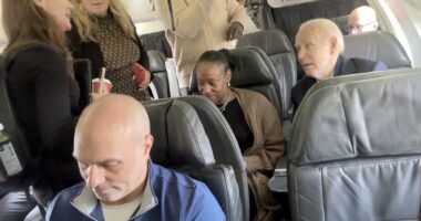 Stunned Biden's three-word response as woman confronts him on Gaza