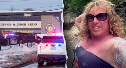 Survivors in Rhode Island hockey shooting 'fighting for their lives' after trans gunman kills ex-wife, son