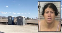 'Swallowed the liquid while alive': Mom 'dropped' newborn daughter into porta potty holding tank where she drowned in blue cleaning fluid, police say