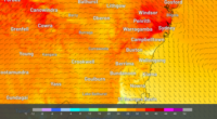 Sydney had the nation's highest temperature just before midday today.