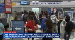 TSA PreCheck, Global Entry latest: DHS shutdown to suspend airport fast lanes at Chicago O'Hare airport starting Sunday