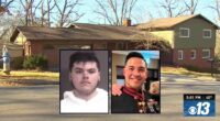 Teen accused of killing decorated Marine who texted family 'hey, I'm dying' before saying his last goodbyes threatened to 'shoot up' another person's home weeks earlier: Cops