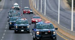 Terrifying cartel banner is hung across Tijuana high school near US border -- after drug kingpin killed