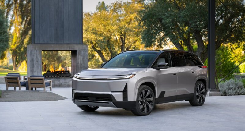 The Toyota Highlander is now a three-row electric SUV with 320 miles of range