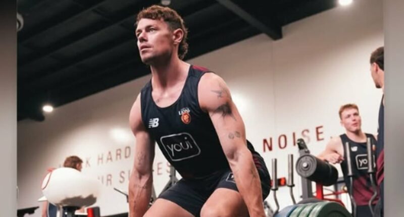 The heartbreaking detail in this image of Lachie Neale in pre-season training for Brisbane Lions amidst marriage crisis