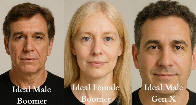 The 'perfect' man and woman, according to different generations