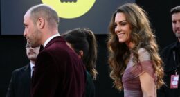 The show must go on! William and Kate dazzle as they arrive at BAFTAs