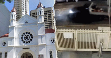 Truck caught on camera plowing into famed Australian synagogue in alleged hate crime